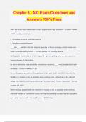Chapter 8 - AIC Exam Questions and Answers 100% Pass