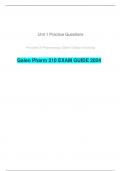   Galen Pharm 210 EXAM GUIDE 2024