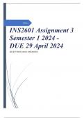 INS2601 Assignment 3 Semester 1 2024 - DUE 29 April 2024