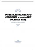 INS2601 Assignment 3 Semester 1 2024 - DUE 29 April 2024