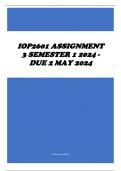 IOP2601 Assignment 3 Semester 1 2024 - DUE 2 May 2024