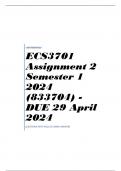 ECS3701 Assignment 2 Semester 1 2024 (833704) - DUE 29 April 2024