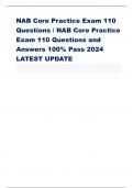 NAB Core Practice Exam 110  Questions / NAB Core Practice  Exam 110 Questions and  Answers 100% Pass 2024  LATEST UPDATE  1. Which one of the following steps should be taken first in a  risk management program? A. Purchasing of adequate insurance  B. Cond