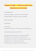 Shadow Health – Cardiovascular Exam Questions and Answers