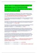 Regis NU-713 Advanced Epidemiology and Biostatistics Quiz 5 (Epidemiology Chapters 11 & 12)