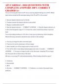 ATI CARDIAC 2024 QUESTIONS WITH  COMPLETE ANSWERS 100% CORRECT GRADED A+