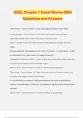 XCEL Chapter 1 Exam Review 2024 Questions and Answers