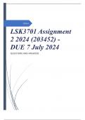 LSK3701 Assignment 2 2024 (203452) - DUE 7 July 2024