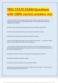 TREC STATE EXAM Questions with 100% correct answers 2024