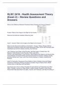 HLSC 2416 - Health Assessment Theory (Exam 2) – Review Questions and Answers 2024