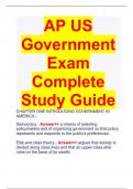 AP US Government Exam Complete Study Guide