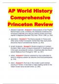 AP World History Comprehensive Princeton Review