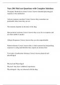 Nurs 206 Med test Questions with Complete Solutions