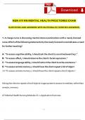 2023 NGN ATI RN MENTAL HEALTH PROCTORED EXAM QUESTIONS AND ANSWERS (VERIFIED REVISED FULL EXAM)