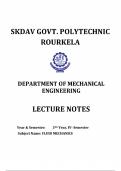 "Fluid Mechanics Handwritten Notes PDF" provides concise summaries of key concepts in fluid mechanics, such as Bernoulli's principle, Reynolds number, and Euler's equation. These notes offer practical insights into fluid behavior, including vi