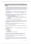 The Wastewater Treatment B Test Exam Questions and Answers