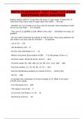 MATH PLACEMENT TEST PRACTICE EXAM QUESTIONS WITH ANSWERS