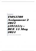 TMS3709 Assignment 2 2024 (591251) - DUE 15 May 2024