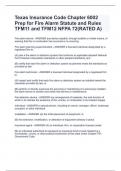 TFM11 Fire Alarm Rules and Statutes Chapter 6002 TFM11 Fees Accurate 100%EXAM BUNDLE