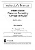 Instructor’s Solution Manual for International Financial Reporting, 8th edition By Alan Melville.