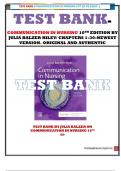 Communication in Nursing Test bank package