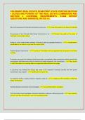 COLORADO REAL ESTATE EXAM PREP STATE PORTION SECTION  1 DUTIES AND POWERS OF THE REAL ESTATE COMMISSION AND  SECTION 2 LICENSING REQUIREMENTS. EXAM REVIEW  QUESTIONS AND ANSWERS, RATED A+.