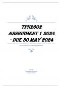 TPN2602 Assignment 1 2024 - DUE 30 May 2024