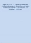 SNHU DAD 220 7-1 Project Two Analyzing Databases Assignment - Rucker Introduction to Structured Query Language (Southern New Hampshire University)