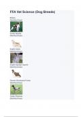 FFA Vet Science (Dog Breeds) with complete solution