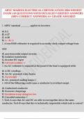 ABYC MARINE ELECTRICAL CERTIFICATION 2024 NEWEST EXAM 110 QUESTIONS WITH DETAILED VERIFIED ANSWERS (100% CORRECT ANSWERS) A+ GRADE ASSURED.