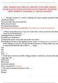 ABYC MARINE ELECTRICAL CERTIFICATION 2024 NEWEST EXAM 50 QUESTIONS WITH DETAILED VERIFIED ANSWERS (100% CORRECT ANSWERS) A+ GRADE ASSURED.