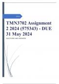 TMN3702 Assignment 2 2024 (575343) - DUE 31 May 2024