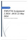 TMS3734 Assignment 2 2024 - DUE 22 May 2024