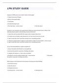 LPN STUDY GUIDE Complete Questions And Answers For All Blocks(graded a+)2024.