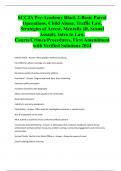 SCCJA Pre-Academy Block 2-Basic Patrol Operations, Child Abuse, Traffic Law, Strategies of Arrest, Mentally Ill, Sexual Assault, Intro to Law, Courts/Crimes/Procedures, First Amendment with Verified Solutions 2024