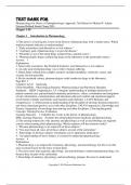 Test Bank For Pharmacology for Nurses A Pathophysiologic Approach, 7th Edition by Michael P. Adams Norman Holland Shanti Chang 2024 Chapter 1-50