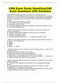 CPIA Exam Study Questions/566 Exam Questions with Solutions