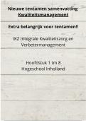 Tentamen samenvatting Kwaliteitsmanagement editie 3 en 4, Hoofdstuk 1 tm 8, Ron Emmerik, Inholland