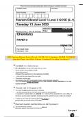 2023 Pearson Edexcel Level 1/Level 2 GCSE (9–1) Chemistry PAPER 2 1CH0/2H Question Paper and Mark Scheme Combined Unveiling Excellence!!