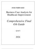 (WGU D156) NURS 6432 BUSINESS CASE ANALYSIS FOR HEALTHCARE IMPROVEMENT EXAM