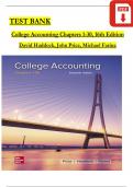 College Accounting Chapters 1-30, 16th Edition TEST BANK by David Haddock, John Price, Verified Newest Version