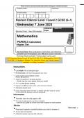 2023 Pearson Edexcel Level 1/Level 2 GCSE (9–1) Mathematics 1MA1/2H PAPER 2 (Calculator) Higher Tier Question Paper and Mark Scheme Combined Unveiling Excellence!!