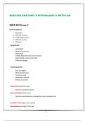 Exam 1- BIOS252  BIOS 252 (LATEST 2023 2024) Anatomy And Physiology II With Lab – Chamberlain UPDATE