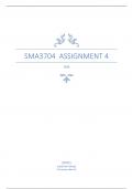 SMA3704 ASSIGNMENT 4 QUIZ SEMESTER 1 ANSWERS 2024