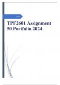 TPF2601 Assignment 50 Portfolio 2024