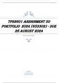 TPS2601 Assignment 50 Portfolio 2024 (653302) - DUE 28 August 2024