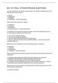 BIO 101 FINAL- STRAIGHTERLINE QUESTIONS 