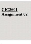 CIC2601  Assignment 02