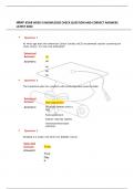 NRNP 6568 WEEK 5 KNOWLEDGE CHECK QUESTION AND CORRECT ANSWERS LATEST 2024