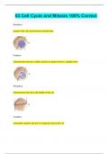 03 Cell Cycle and Mitosis 100% Correct